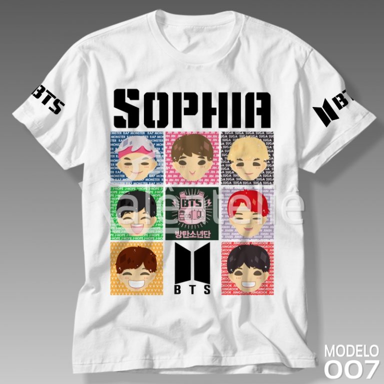 Camiseta Bts Personalizada Camisa Blusa Al Art Designer