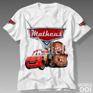 Camiseta Carros Disney 001