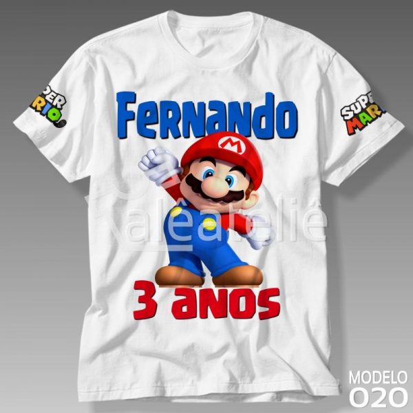 Camiseta Mario Bros Aniversario