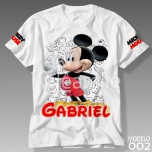 Camiseta Mickey Mouse Personalizada