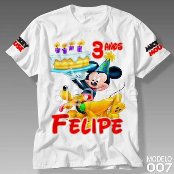 Camiseta Mickey Aniversário