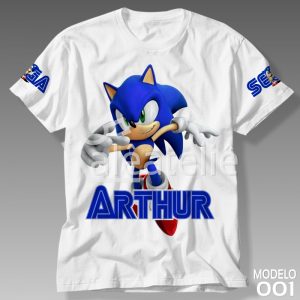 Camiseta Sonic Personalizada