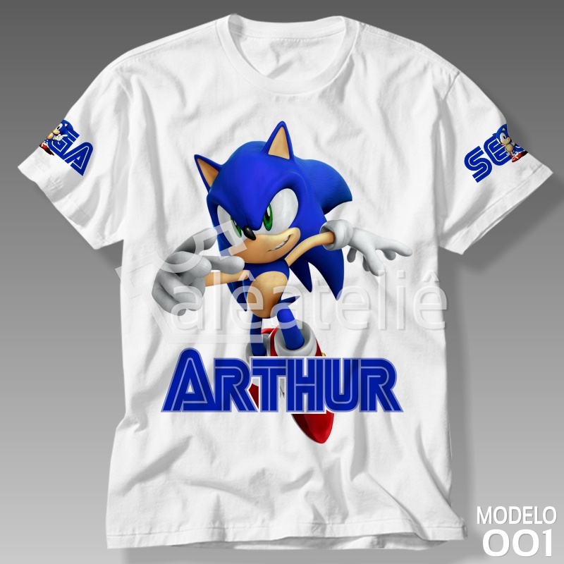 Camiseta Sonic Filme - Camisetas e Festas - Camisetas para festas e  aniversários