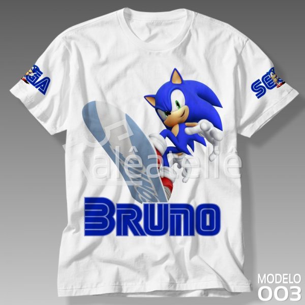 Camiseta Personalizada Sonic