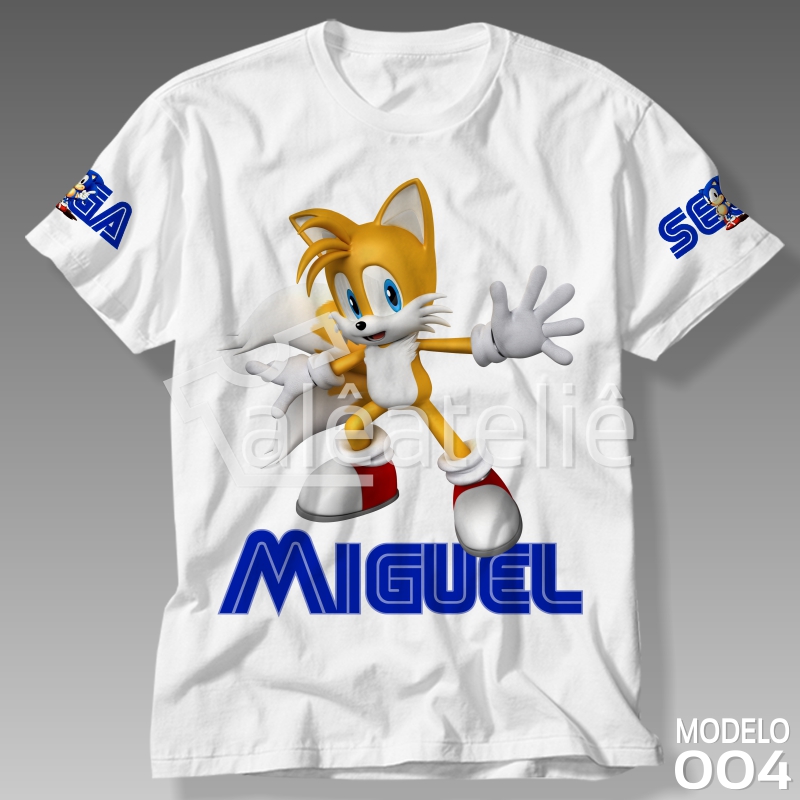 Camiseta Camisa Sonic Shadow The Hedgehog Filme 04