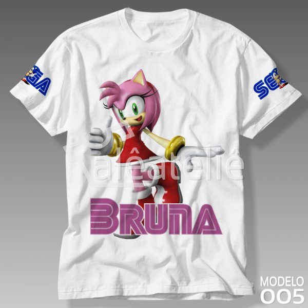 Camiseta Sonic Amy Rose