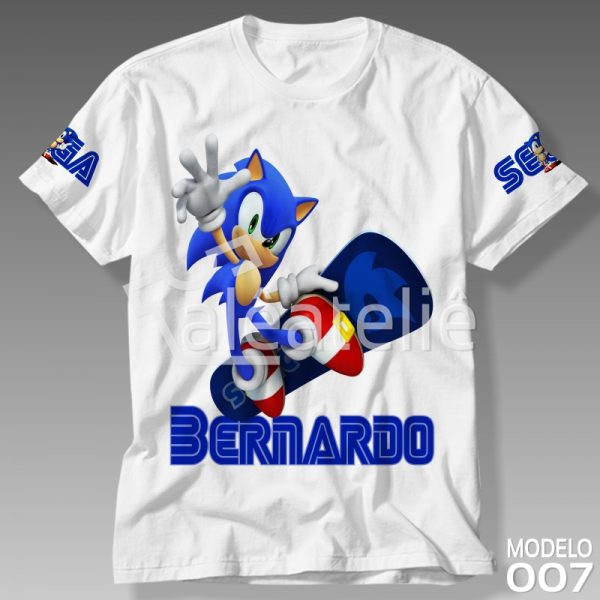 Camiseta do Sonic Personalizada