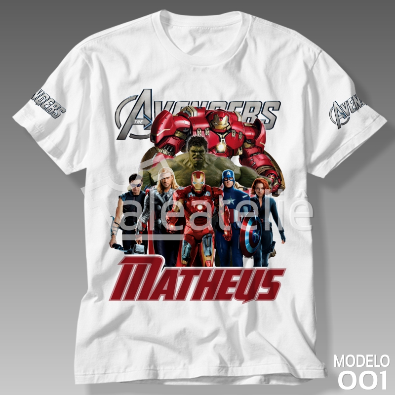 Camisa do hot sale vingadores ultimato