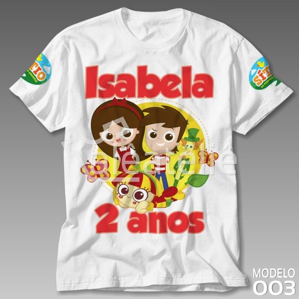 CAMISETA INFANTIL SITIO DO PICA PAU AMARELO