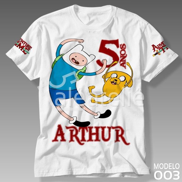 Camiseta Hora de Aventura Finn Jake