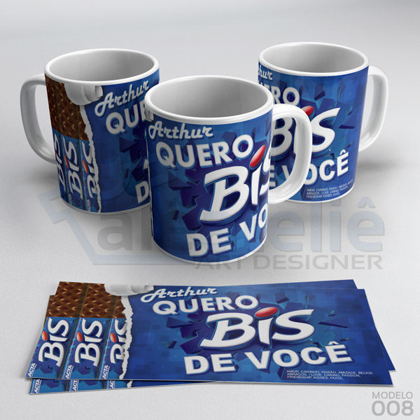 Caneca bis feliz dia dos namorados - Nossa Camiseta