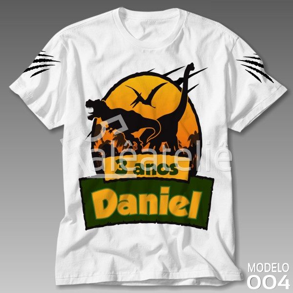Camiseta Dinossauros Personalizada