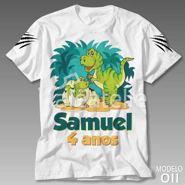 Camiseta Dinossauro Aniversário