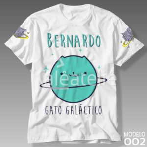 Camiseta Gato Galáctico 002
