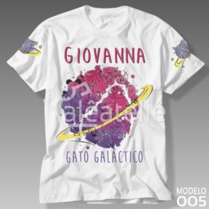 Camiseta Gato Galáctico 005