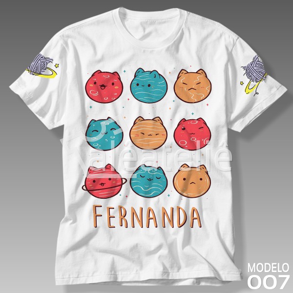 CAMISETA GATO GALÁCTICO GATINHOS