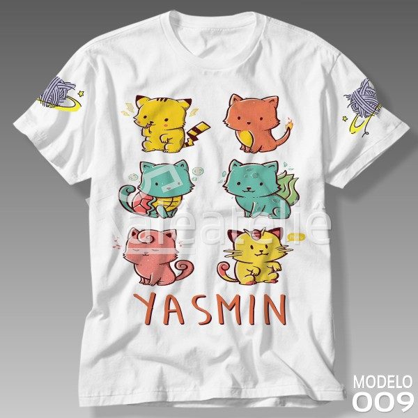 CAMISA GATO GALÁCTICO PERSONALIZADA | Alê Art Designer