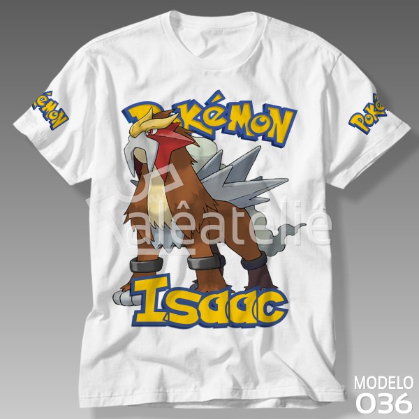 Camisa Mangá Entei E Raikou - Pokémon