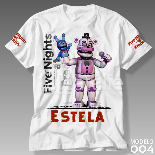 CAMISETA FIVE NIGHTS AT FREDDY ANIMATRONICS