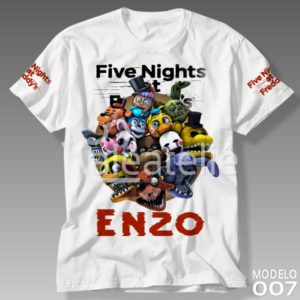 Camiseta Infantil Five Nights at Freddy
