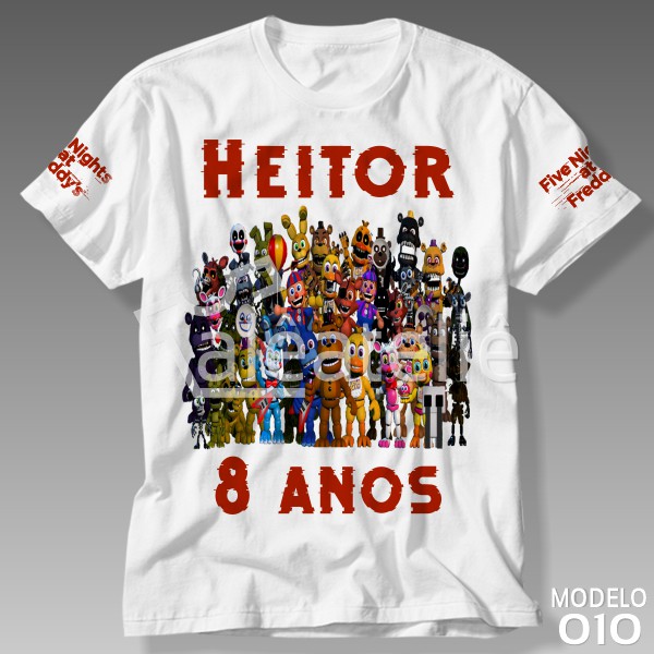 Souzones - Camiseta ANIMATRONICS - FNAF: Five Nights at