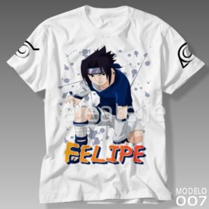 Camiseta Naruto Sasuke Uchiha