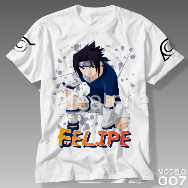 Camiseta Naruto Sasuke Uchiha