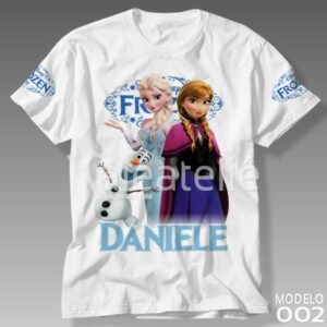 Camiseta Frozen Anna Elsa Olaf