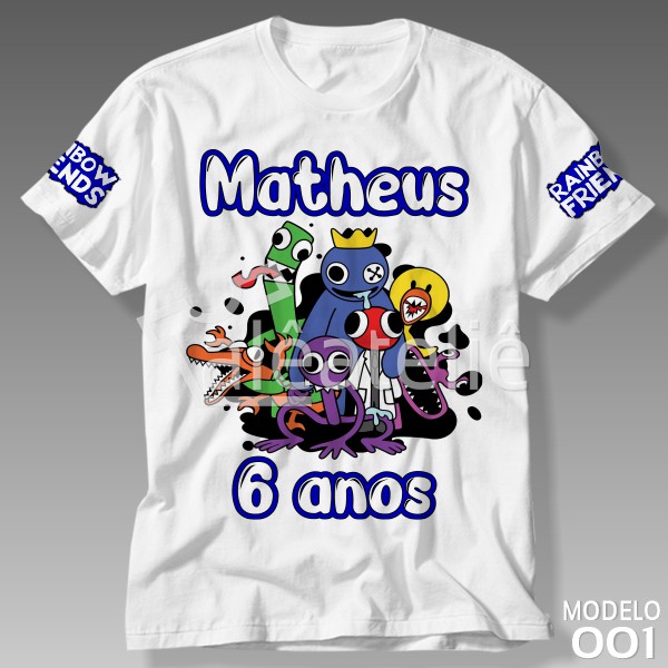 Camiseta Roblox Infantil Logo Camisa Juvenil Jogo Game Festa