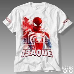 Camiseta Homem Aranha Personalizada