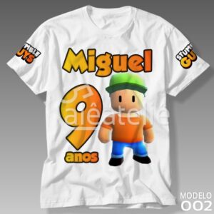 Camiseta Stumble Guys Festa Infantil