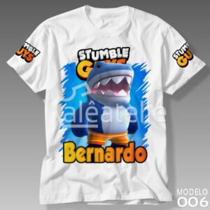 Camiseta Stumble Guys Megalodon Tubarão