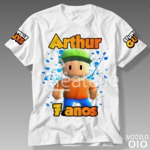 Camiseta Stumble Guys Festa Aniversário