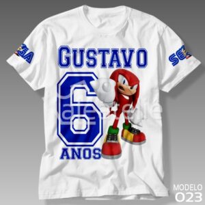 Camiseta Sonic Knuckles Festa