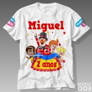 Camiseta Mundo Bita Festa Circo