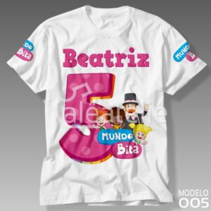 Camiseta Mundo Bita Festa Menina