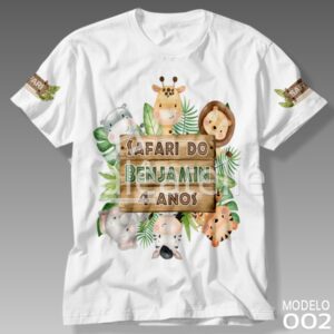 Camiseta Safari Festa Infantil