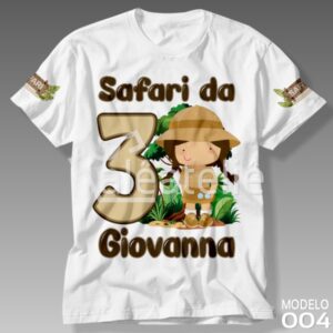 Camiseta Safari Menina