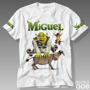 Camiseta Shrek Burro Gato