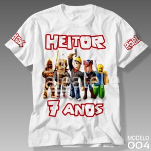 Camiseta Roblox Festa Infantil