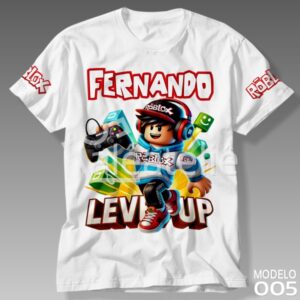 Camiseta Roblox Jogo Game Skin
