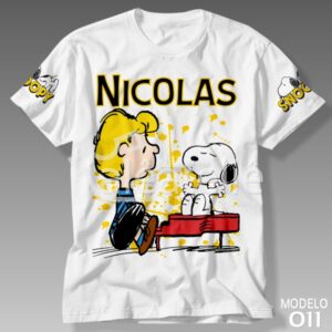 Camiseta Snoopy Schroeder