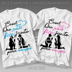 Camiseta Dia dos Namorados Orando Juntos