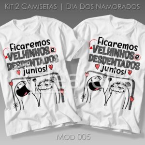 Kit Camiseta Dia dos Namorados Flork Meme
