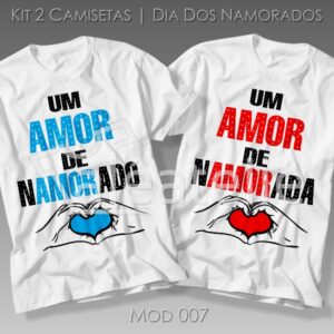 Kit Camiseta Dia dos Namorados Casal