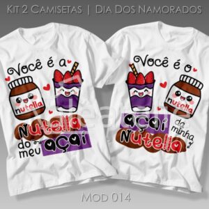 Kit Camiseta Dia dos Namorados Presente Criativo